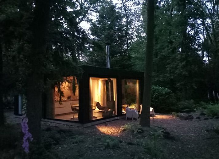 Das Ferienhaus in Drijber, das in den Waeldern von Zentral-Drenthe liegt, bietet eine ruhige Urlaubsumgebung.