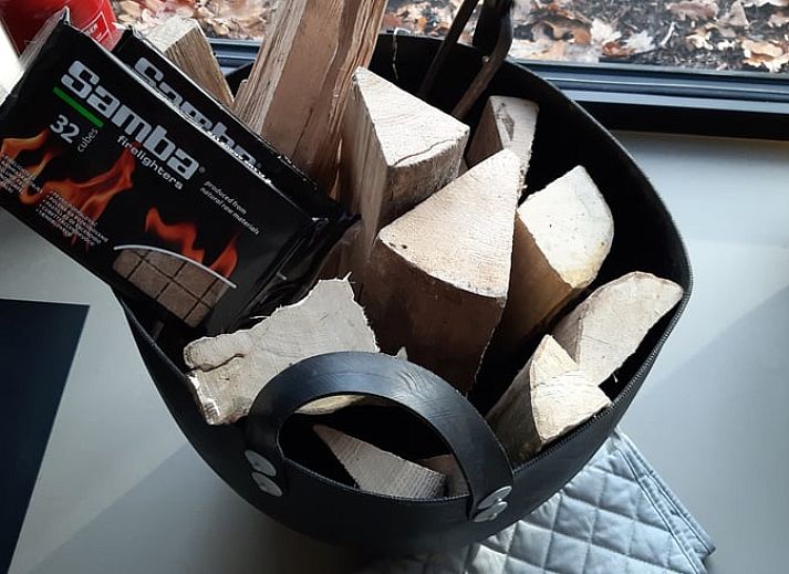 Blick vom Ferienhaus in Drijber auf die gruene Natur von Mittel-Drenthe, ideal fuer Naturliebhaber.