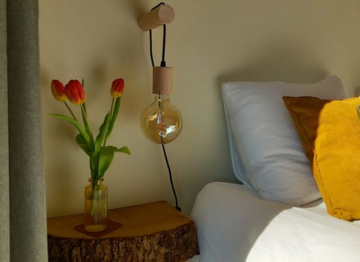 Gemuetlicher Kamin im Ferienhaus in Drijber, Zentral-Drenthe, fuer gemuetliche Abende in der Natur.