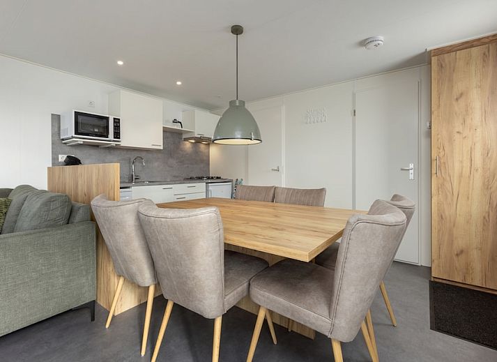 Komfort 6 Chalet mit Terrasse in der natuerlichen Umgebung von Gasselternijveen, Zentral-Drenthe, ideal fuer einen entspannten Urlaub.