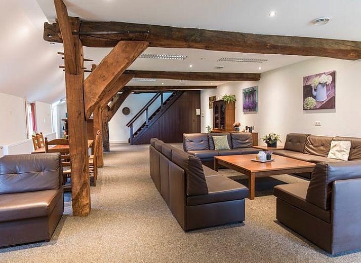 Comfortable bedroom in vacation home Orvelte, Central Drenthe with skylight.