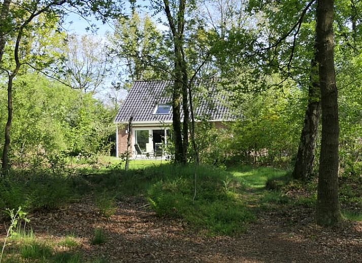 Vakantiehuis in Westerbork, gelegen in de groene natuur van Midden Drenthe, Drenthe, met een uitnodigende veranda.