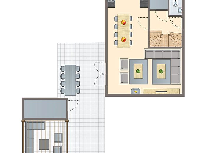 Ontspan in de sauna van 8-persoons woning 8ELV in Westerbork, Midden Drenthe.