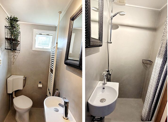 Gezellig terras bij DG1928 vakantiehuis in Hooghalen, Drenthe.