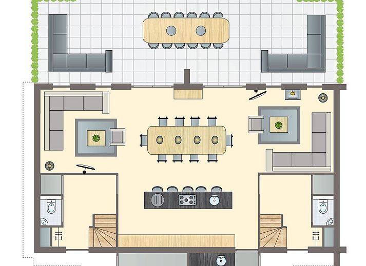 Guest house 1732101 - Bungalow Midden Drenthe - Hof van Saksen | 12-persoons Culinaire boerderij | 12CE