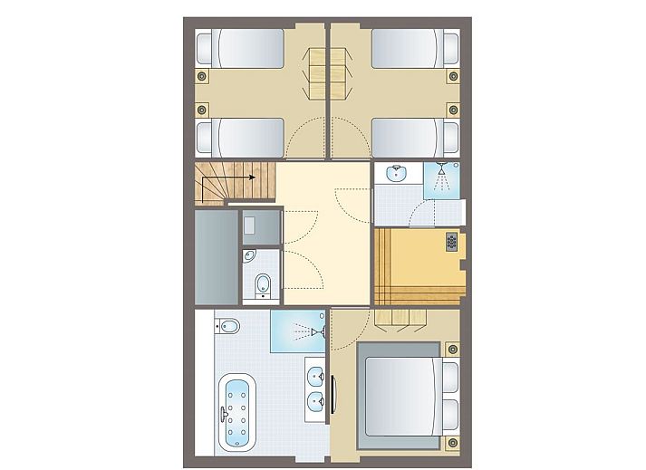 Cozy living room in Hof van Saksen 8-bed farmhouse 8L, Nooitgedacht, Midden Drenthe, with modern furnishings.