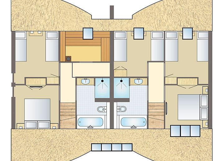 Unterkunft 173283 - Bungalow Midden Drenthe - Hof van Saksen | 10-persoons boerderij | 10L1