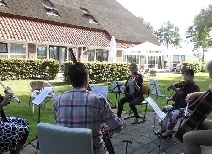 Winterlandschap rondom Vakantiehuisje in Witteveen, een charmant vakantiehuis in Drenthe.