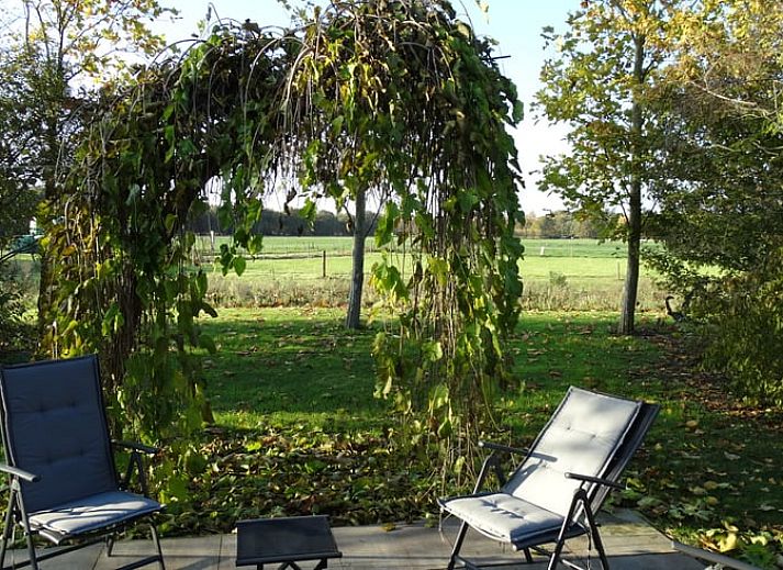 Ferienhaus in Geeuwenbrug, Midden Drenthe: charmantes Ferienhaus mit Garten und Terrasse, umgeben von Natur und Ruhe.