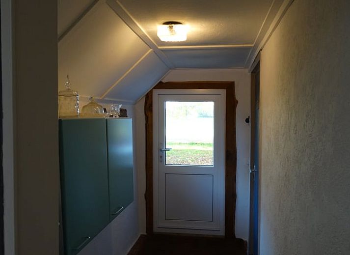 Moderne Dusche im Ferienhaus in Geeuwenbrug, Midden Drenthe, ideal fuer einen entspannten Aufenthalt in einer komfortablen Ferienwohnung.