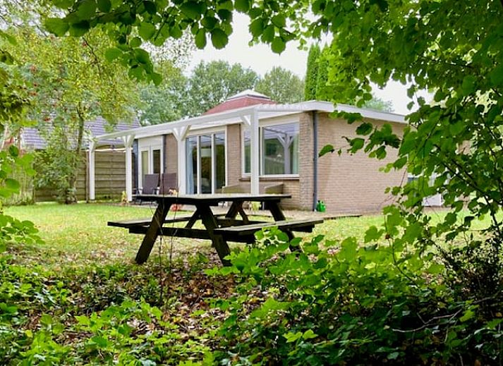 Huisje in Nieuw Balinge, vakantiehuis omgeven door groen in Midden Drenthe, ideaal voor natuurliefhebbers.