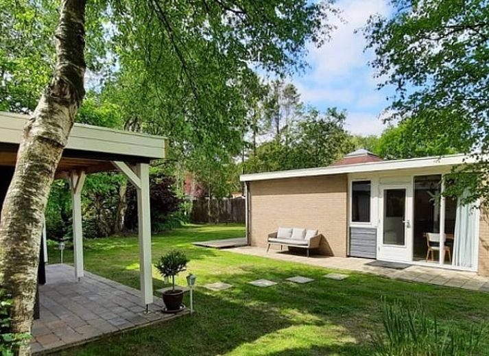 Decoratief vogeltje bij Huisje in Nieuw Balinge, vakantiehuis in de natuur van Midden Drenthe.