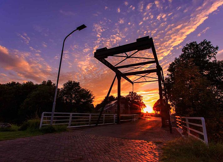 Terras bij DG1567 vakantiehuis in Westdorp, Midden Drenthe. Geniet van de groene omgeving en buitenruimte.