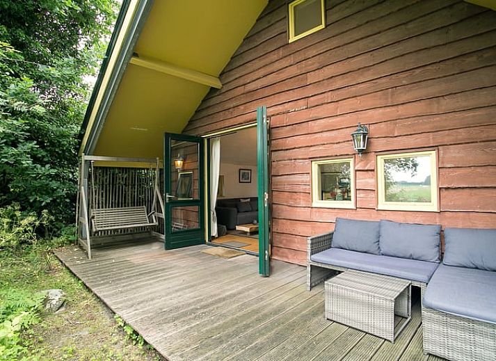 Sfeervolle slaapkamer in Vakantiehuis in Een, Noord Drenthe. Comfortabele bedden voor een goede nachtrust.