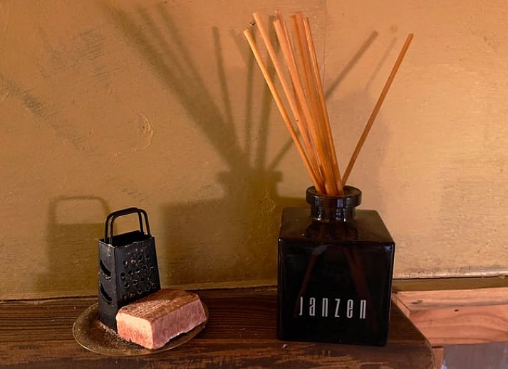 Buitenkant van Huisje in Norg, vakantiehuis in Norg, Noord Drenthe, omgeven door een natuurlijke omgeving.