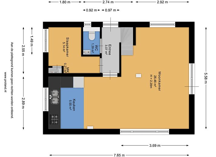 Moderne Kueche im Ferienhaus DG1863, Norg, Nord-Drenthe.