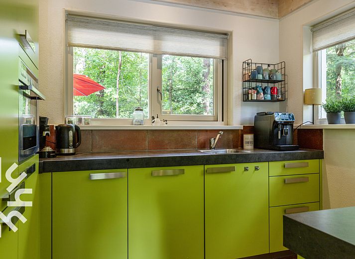 Stylish bathroom in DG131 vacation home, Norg, Drenthe with skylight.