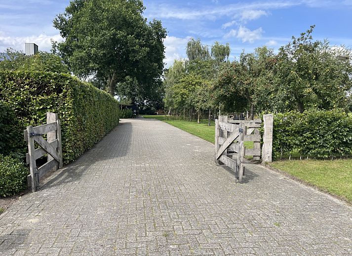Vakantiehuis DG1879 in Borger, Noord Drenthe met sfeervol terras omgeven door groen.