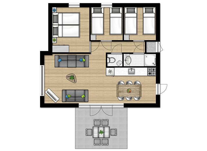 Verblijf 181137 - Vakantiewoning Noord Drenthe - «Chalet» LU6