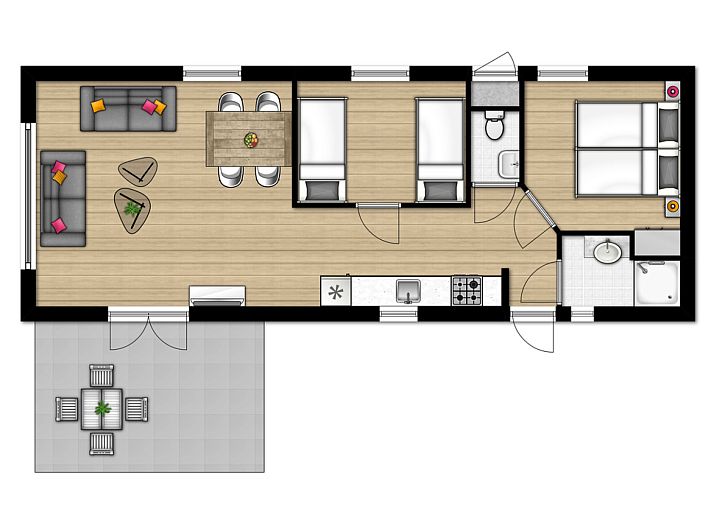 Verblijf 181152 - Vakantiewoning Noord Drenthe - «Chalet» LU4