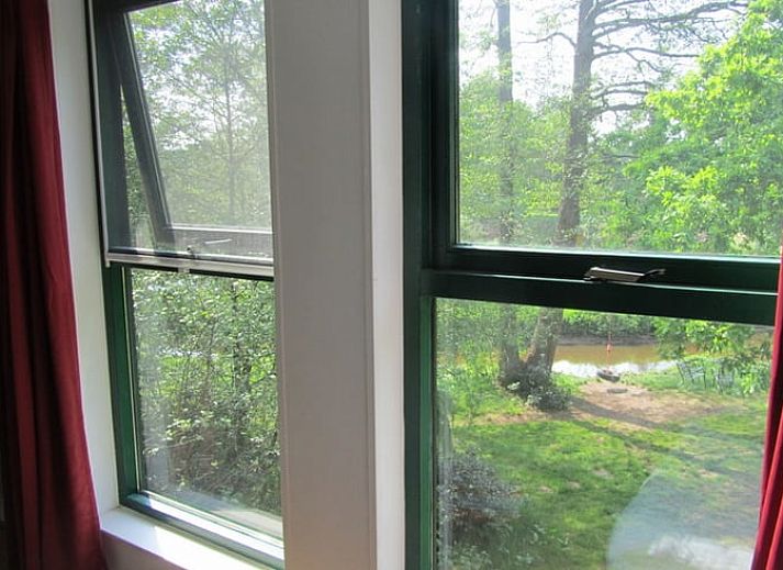 Weelderige groene omgeving rondom vakantiehuisje in Schipborg, Drenthe.