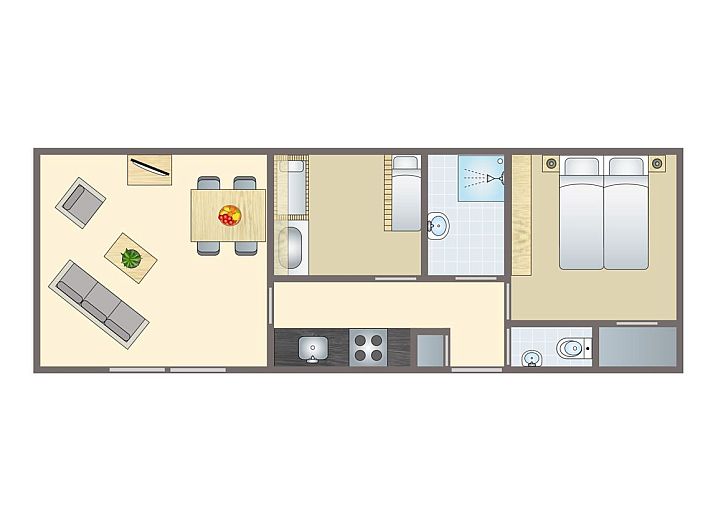 Verblijf 1829103 - Vakantiewoning Noord Drenthe - Het Land van Bartje | 4-persoons peuterstacaravan | 4MHK