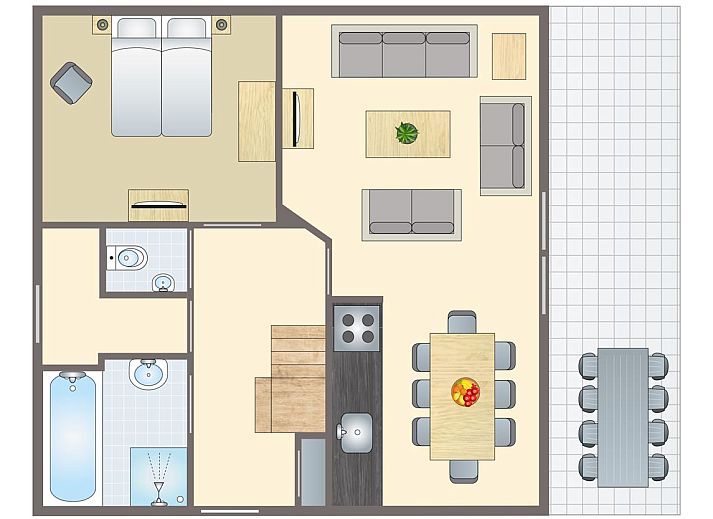 Verblijf 1829104 - Bungalow Noord Drenthe - Het Land van Bartje | 8-persoons boerderij | 8L