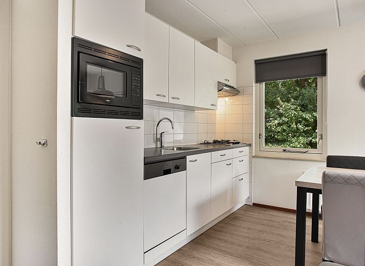 Gezellige zithoek met open haard in Het Land van Bartje 6-persoons landhuis, Ees, Noord Drenthe.