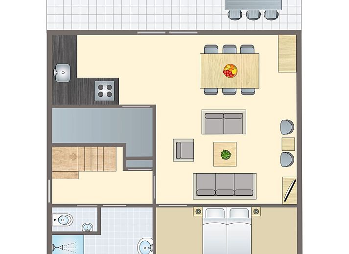 Unterkunft 182931 • Bungalow Noord Drenthe • Het Land van Bartje | 6-persoons kinderhoevewoning | 6DLK