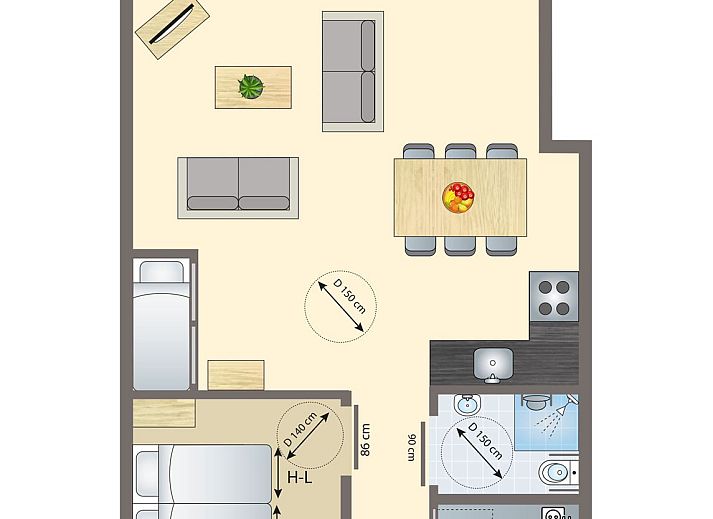 Guest house 182935 • Bungalow Noord Drenthe • Het Land van Bartje | 2-persoons bungalow - Speciaal toegank 