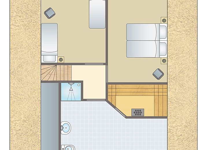 Unterkunft 182994 - Bungalow Noord Drenthe - Het Land van Bartje | 6-persoons hoevewoning | 6DL
