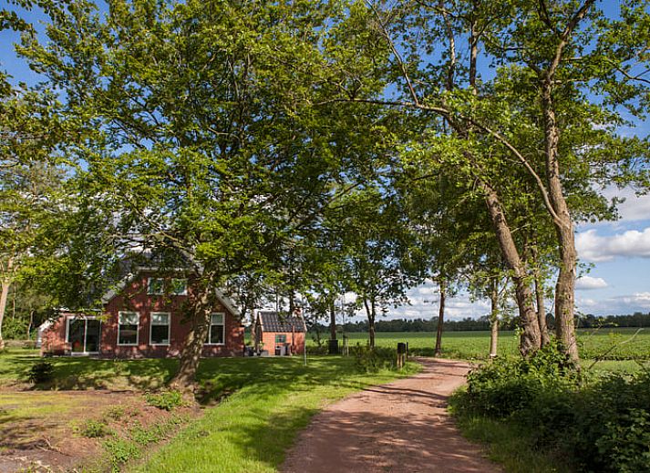 Comfortable seating area in Holiday Home in Nietap, North Drenthe, with panoramic views of nature.