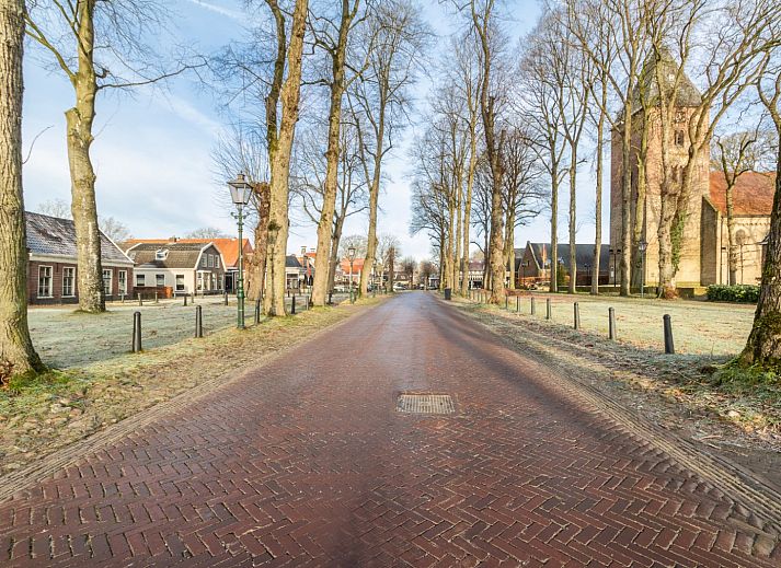 DG984 Ferienhaus in Vries, Nord-Drenthe, mit charmanter Fassade und laendlicher Atmosphaere.