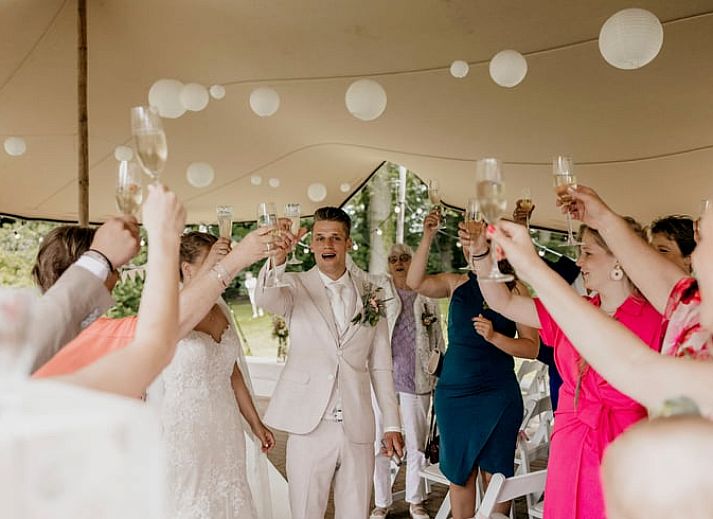 Gezellige woonkamer in Vakantiehuis in Veenhuizen, met uitzicht op de natuur van Noord Drenthe.