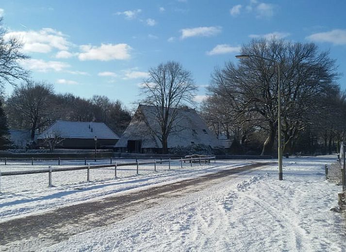 Comfortabele woonkamer in Vakantiehuis in Meppen, Zuidoost Drenthe, perfect voor familietijd.