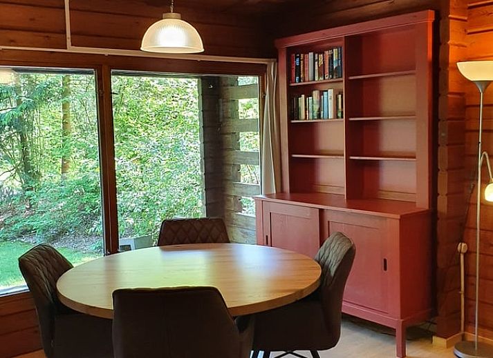 Cozy living room in Cottage in Meppen, vacation home in Southeast Drenthe with comfortable sitting area.