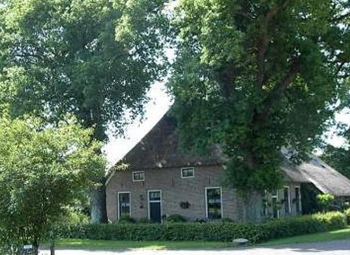 Vakantiehuis in Aalden, traditionele bakstenen gevel van vakantiehuis in Zuidoost Drenthe, Drenthe.
