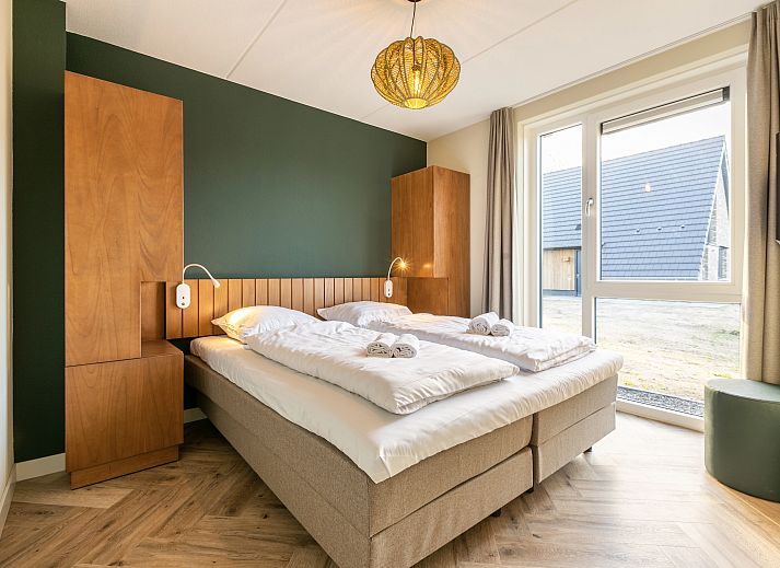 Aussenansicht des 8-Personen-Ferienhauses Aelderholt in Aalden, Suedost-Drenthe.