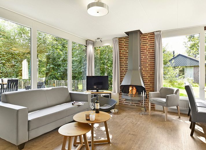 Vooraanzicht van Aelderholt hondenbungalow 6CD in Aalden, Drenthe.