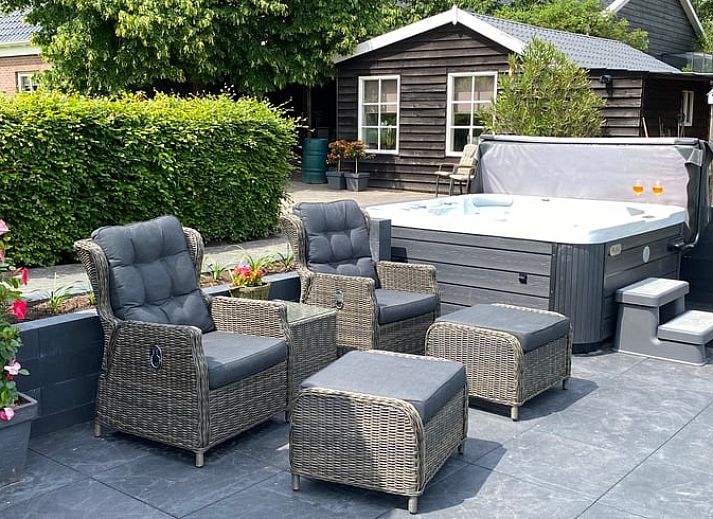 View of expansive fields from Holiday Home in Exloo, Southeast Drenthe.