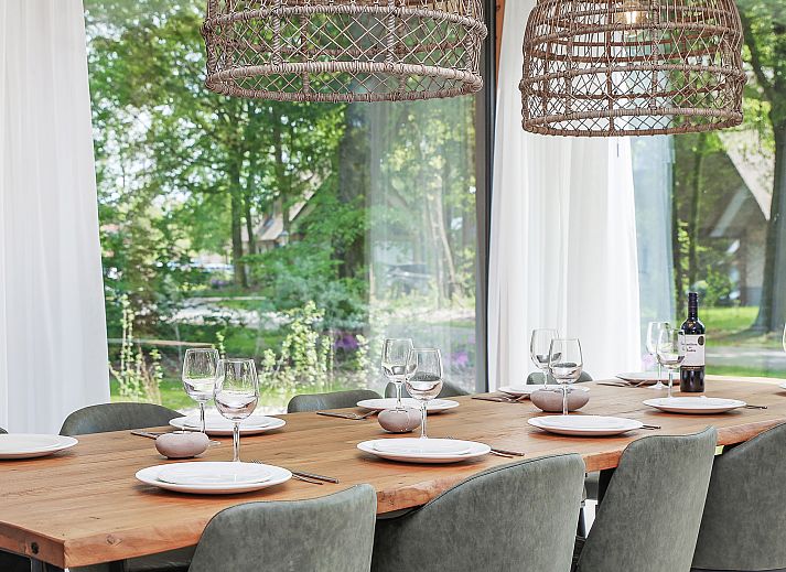 PUUR Exloo vakantiehuis in Zuidoost Drenthe met moderne architectuur en rieten dak.