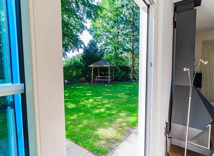 Front door of Cottage in Exloo, charming vacation home in Exloo, Southeast Drenthe, Drenthe.