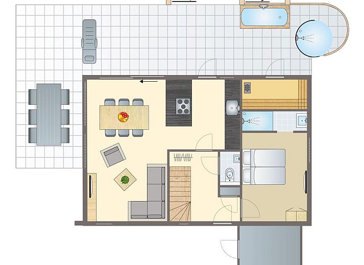 Unterkunft 190437 - Bungalow Zuidoost Drenthe - PUUR Exloo | 6-persoons wellness vakantiehuis | 6ELW