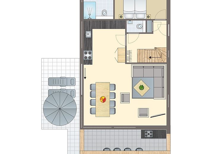 Unterkunft 190438 - Bungalow Zuidoost Drenthe - PUUR Exloo | 8-persoons culinair buitenleven vakantiehuis | 