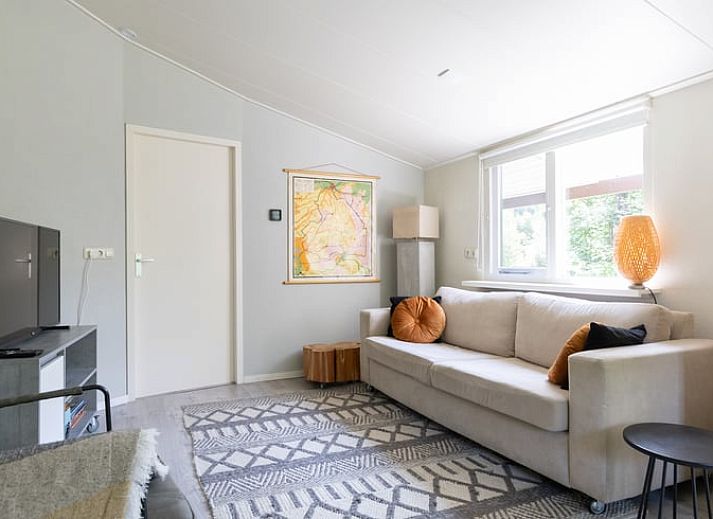 Seitenansicht des Ferienhauses in Exloo, ein ruhiges Ferienhaus in Drenthe.