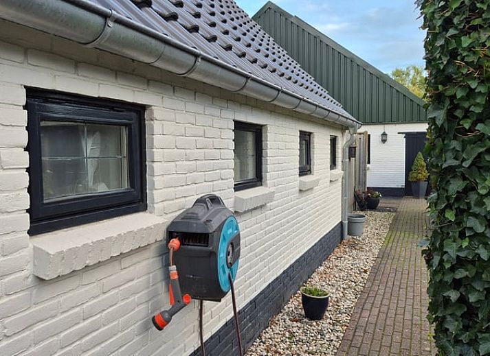 Attractive bedroom in Holiday Home in Dalerveen, Southeast Drenthe, with views of green surroundings and stylish furnishings.