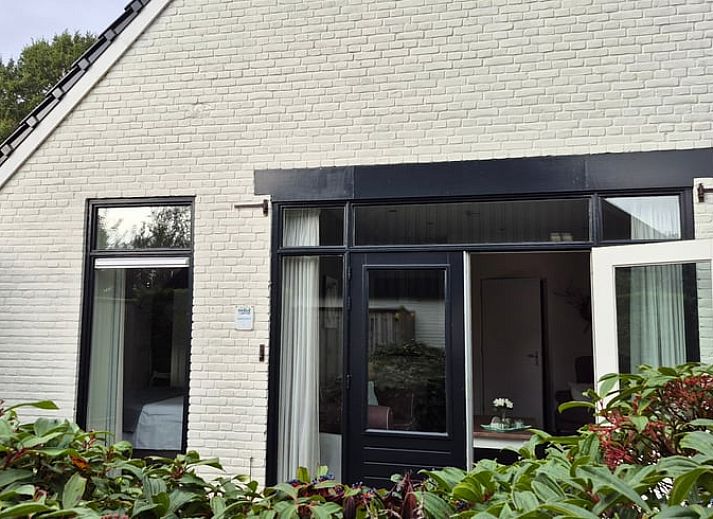 Attractive bedroom in Holiday Home in Dalerveen, Southeast Drenthe, with views of green surroundings and stylish furnishings.