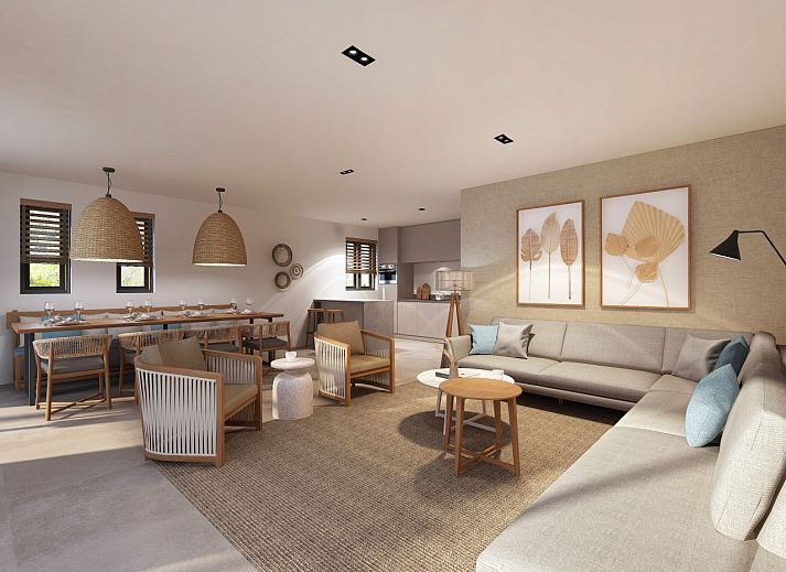 Vrijstaande woning in Sandur, Emmen, biedt een serene vakantie-ervaring in een modern vakantiehuis te midden van de natuur in Drenthe.