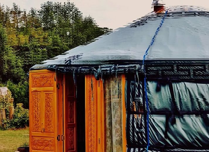 Einzigartige Jurte im Ferienhaus in Emmen, Suedost-Drenthe, mit natuerlicher Umgebung.