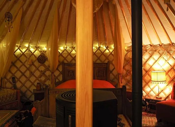 Einzigartige Jurte im Ferienhaus in Emmen, Suedost-Drenthe, mit natuerlicher Umgebung.